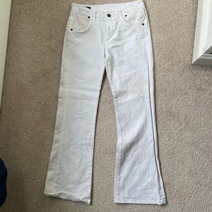 White High Rise Jeans
